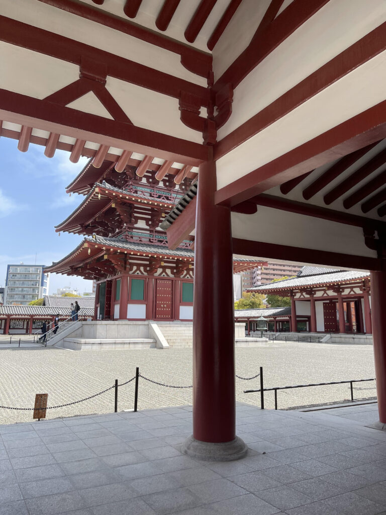 Inside the temple grounds